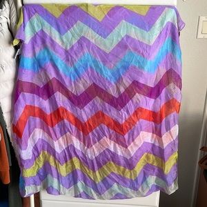 Colorful circular scarf